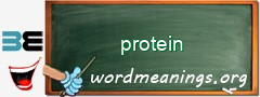 WordMeaning blackboard for protein